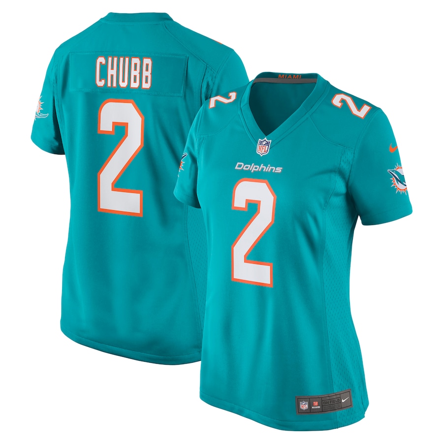 Women's Miami Dolphins Bradley Chubb Nike Aqua Game Player Jersey - Jersey