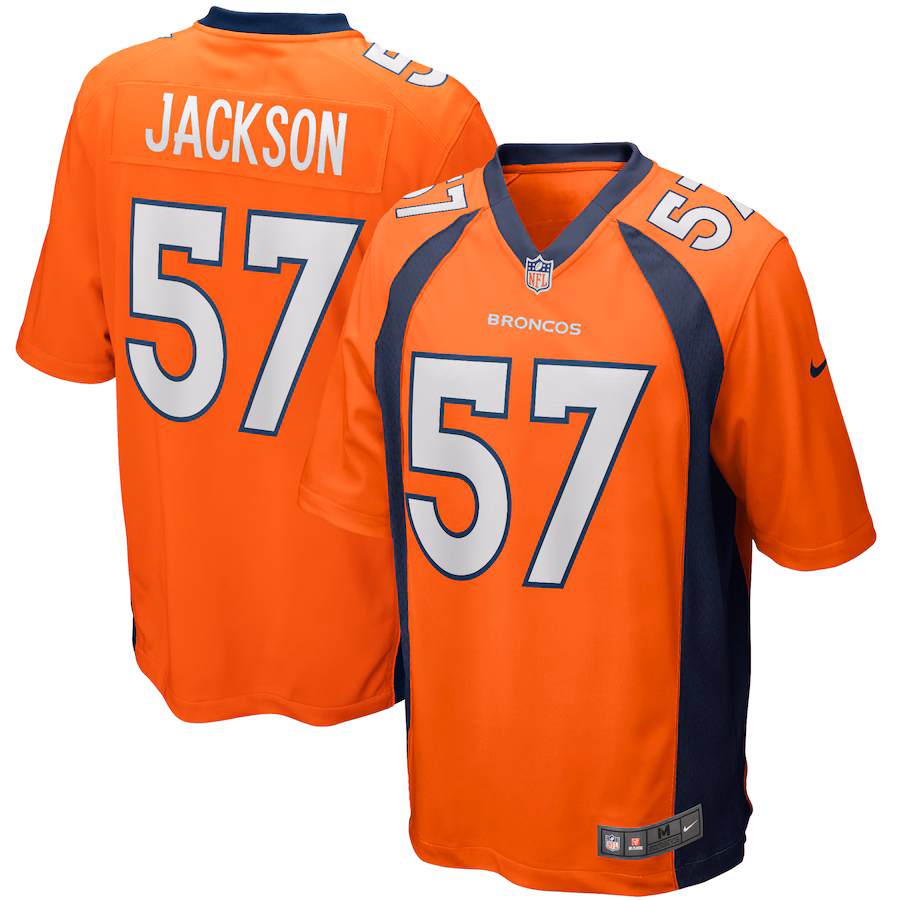 Men's Denver Broncos Tom Jackson Nike Orange Game Retired Player Jersey - Jersey