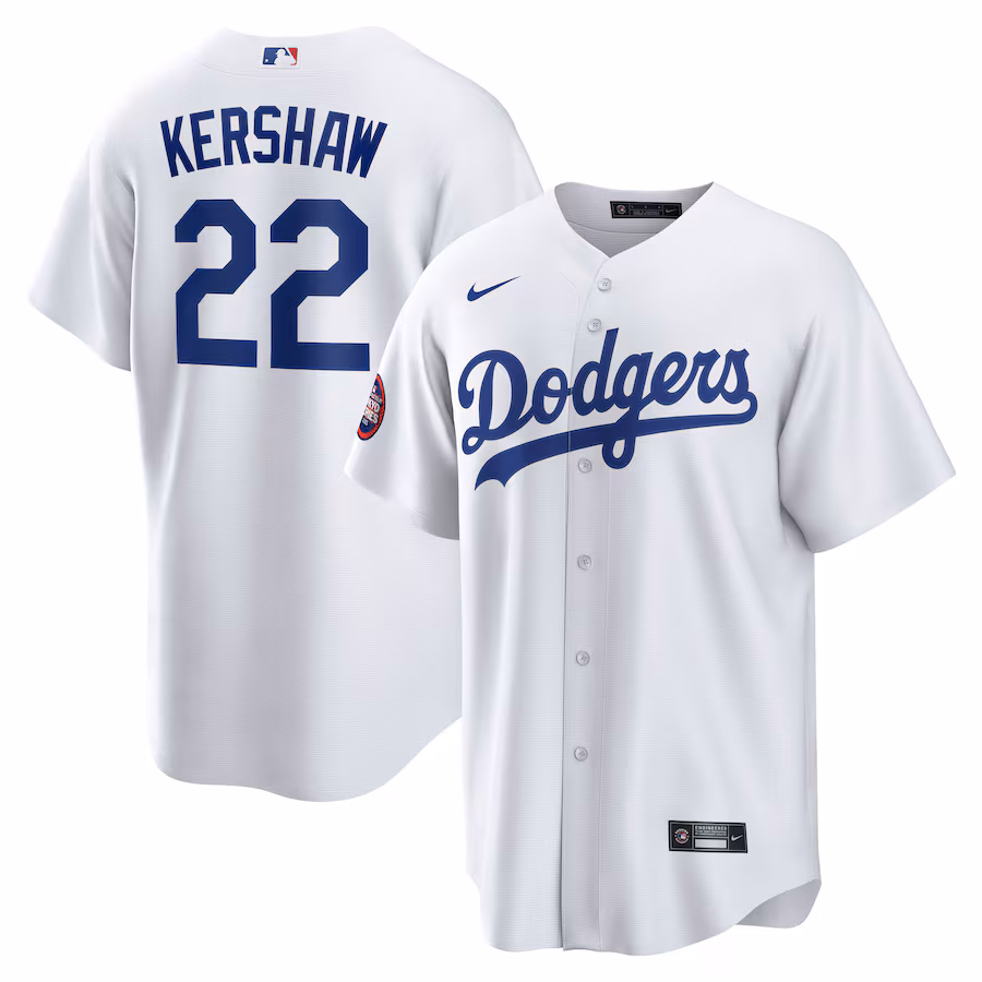 Men's Los Angeles Dodgers Clayton Kershaw Nike White 2025 MLB World Tour: Tokyo Series Home Replica Player Jersey - Jersey