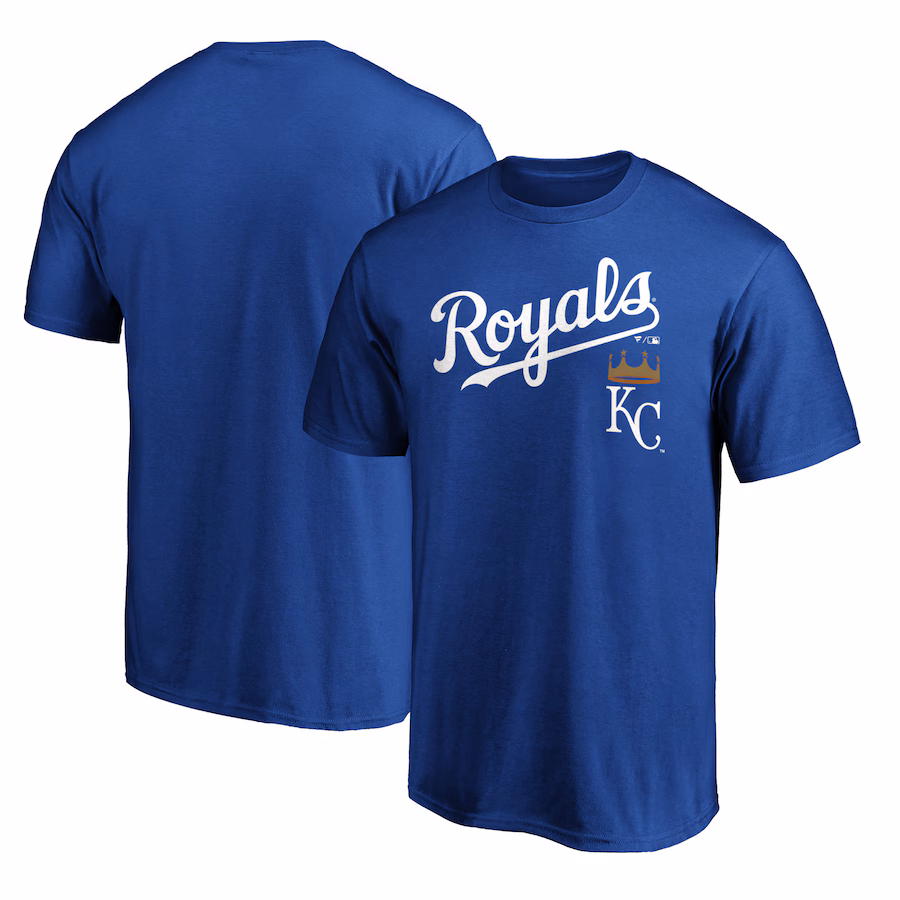 Men's Kansas City Royals Royal Team Lock Up Wordmark T-Shirt - Jersey