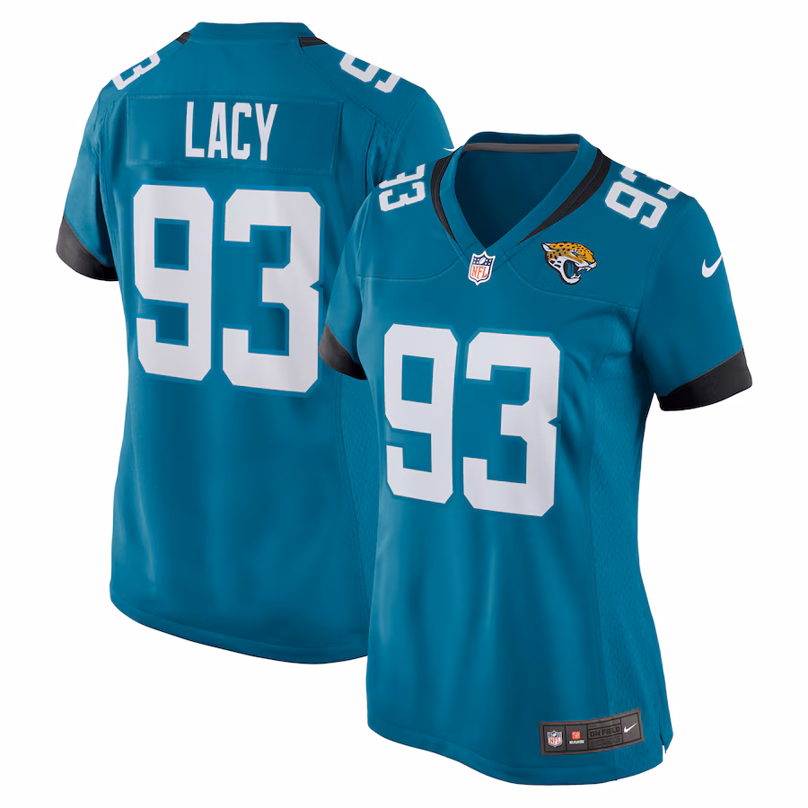 Women's Jacksonville Jaguars Tyler Lacy Nike  Teal Team Game Jersey - Jersey