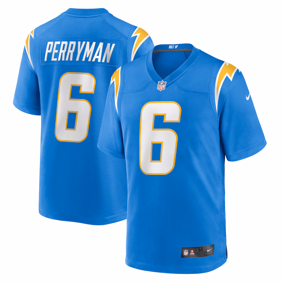 Men's Los Angeles Chargers Denzel Perryman Nike Powder Blue Team Game Jersey - Jersey