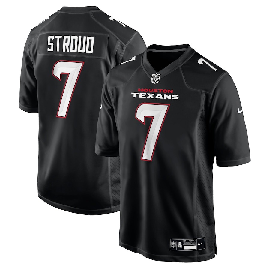 Men's Houston Texans C.J. Stroud Nike Carbon Black Fashion Jersey - Jersey