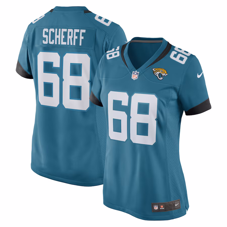 Women's Jacksonville Jaguars Brandon Scherff Nike Teal Game Player Jersey - Jersey