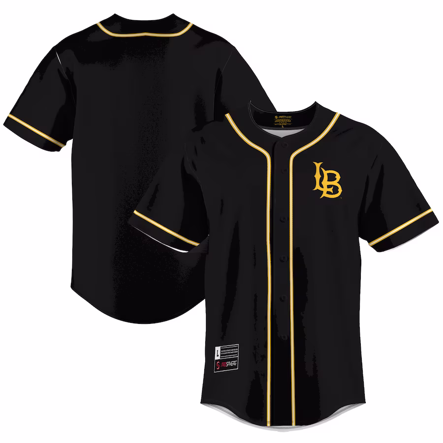 Cal State Long Beach The Beach GameDay Greats  Lightweight Baseball Jersey - Gold - Jersey