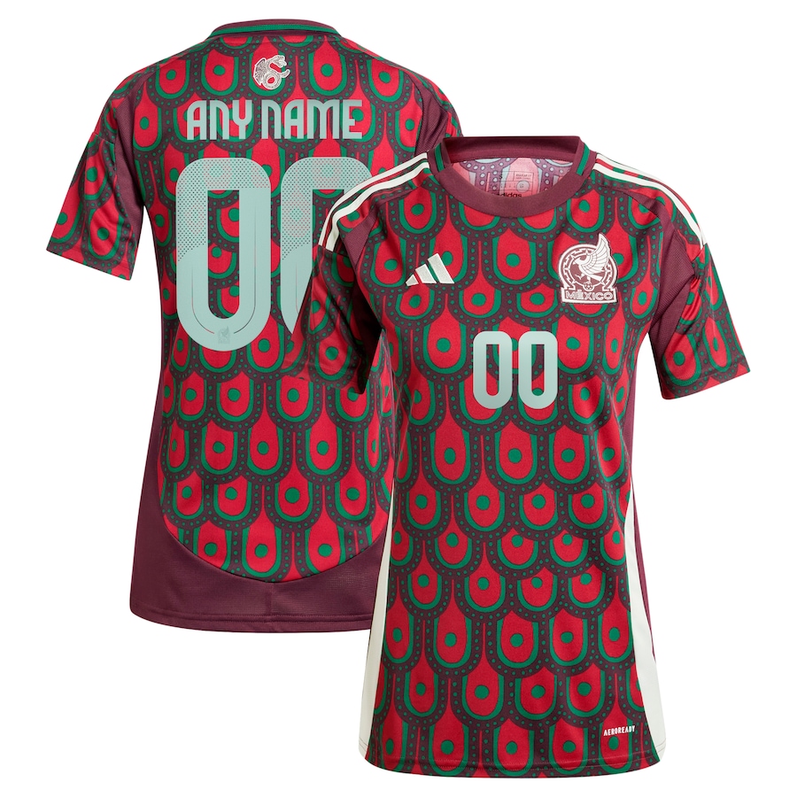 Women's Mexico National Team  adidas Green 2024 Home Replica Custom Jersey - Jersey