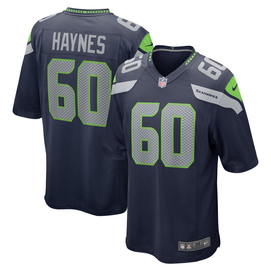 Men's Seattle Seahawks Phil Haynes Nike College Navy Game Jersey - Jersey