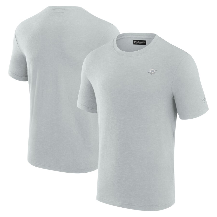 Men's Miami Dolphins Fanatics Gray Modal Short Sleeve T-Shirt - Jersey