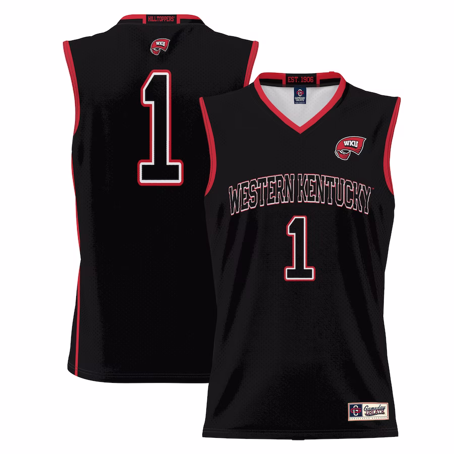 #1  Western Kentucky Hilltoppers GameDay Greats  Lightweight Basketball Jersey - Black - Jersey