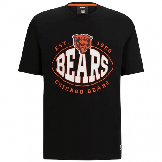 Men's Chicago Bears Black BOSS X Trap T Shirt - Jersey