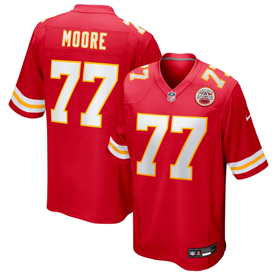 Men's Kansas City Chiefs Jaylon Moore Nike Red Team Game Jersey - Jersey
