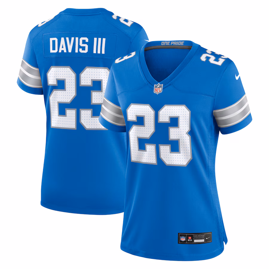Women's Detroit Lions Carlton Davis III Nike  Blue Game Jersey - Jersey