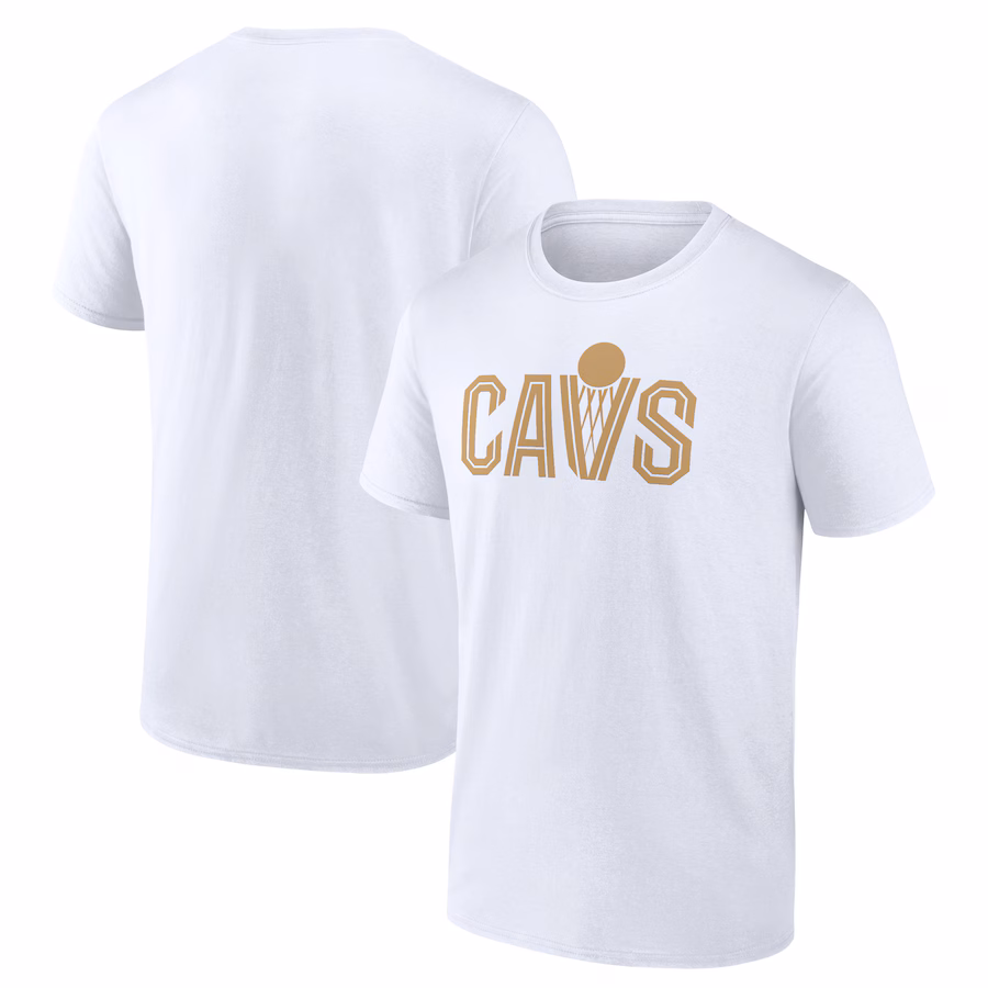 Men's Cleveland Cavaliers White Wordmark T-Shirt - Jersey
