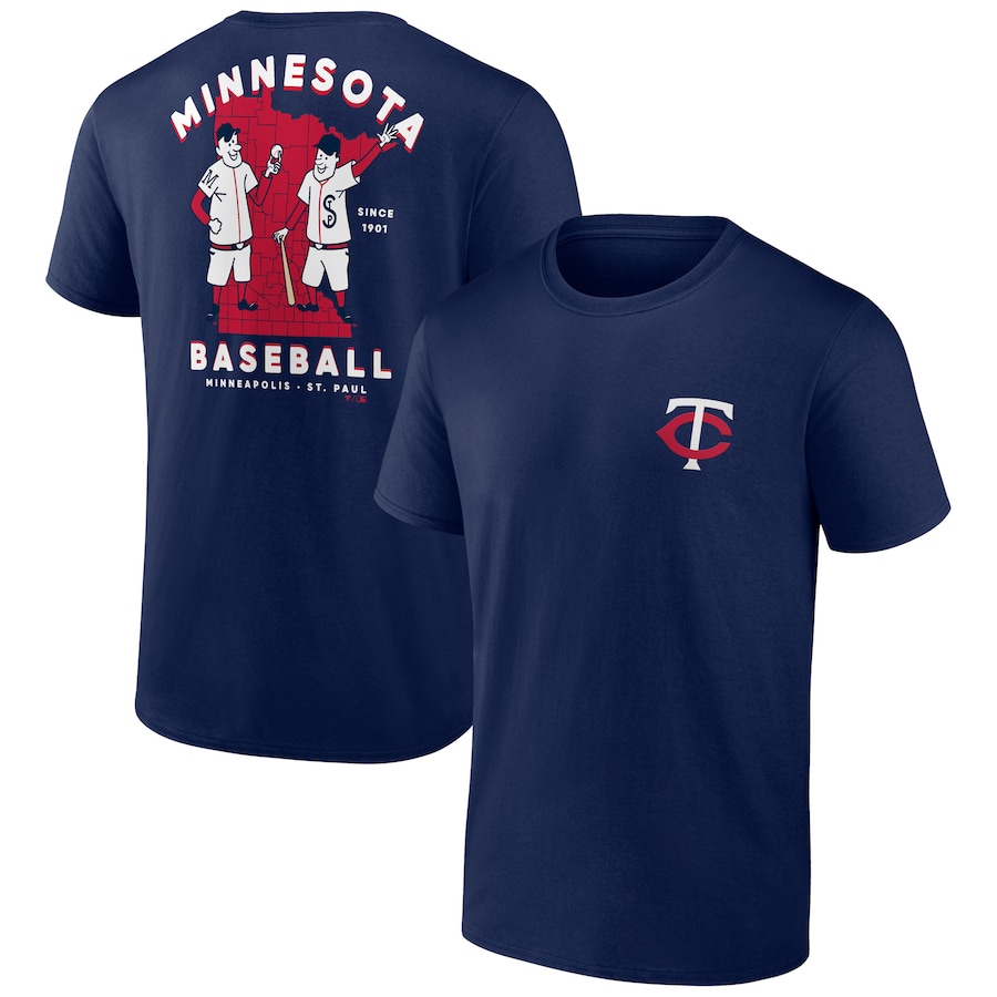 Men's Minnesota Twins Navy Bring It Team T-Shirt - Jersey
