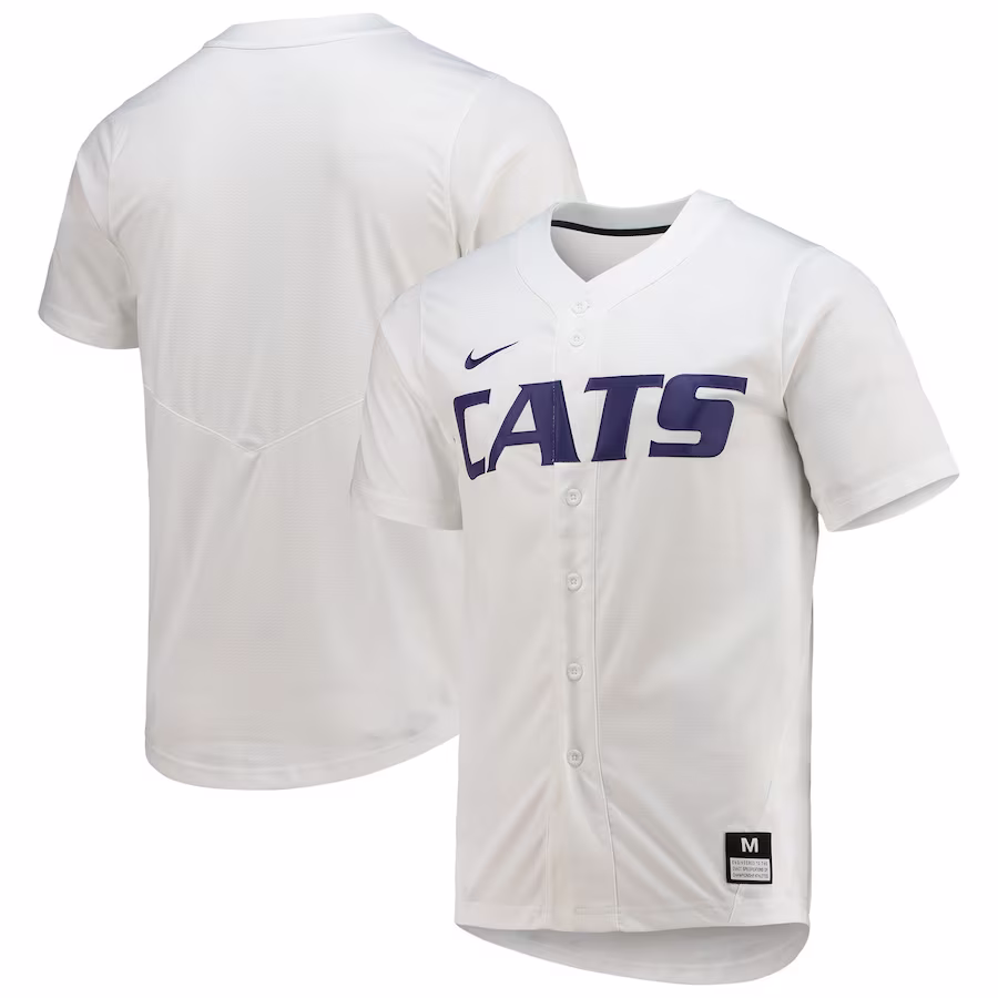 Kansas State Wildcats Nike Replica Baseball Jersey - White - Jersey