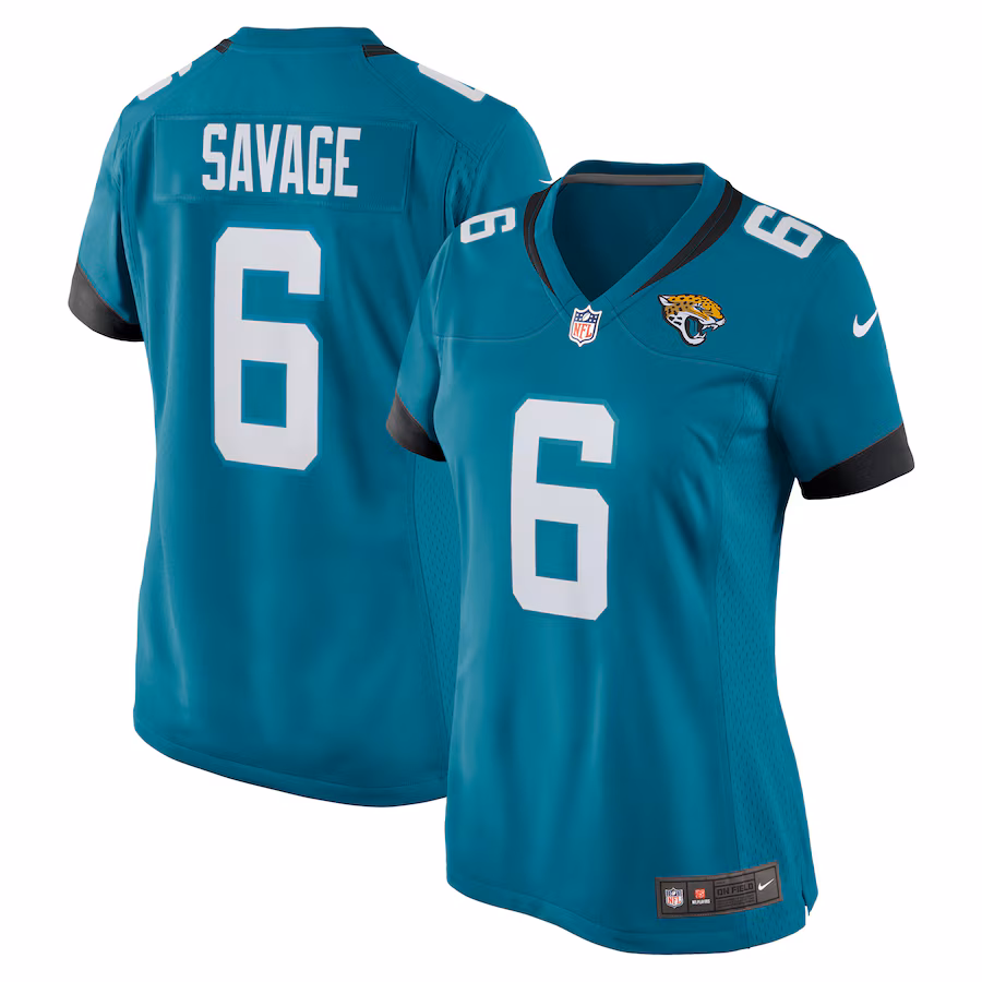 Women's Jacksonville Jaguars Darnell Savage Nike  Teal Team Game Jersey - Jersey