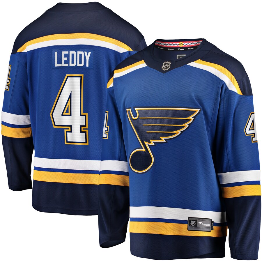 Men's St. Louis Blues Nick Leddy Fanatics Branded Blue Home Breakaway Player Jersey - Jersey