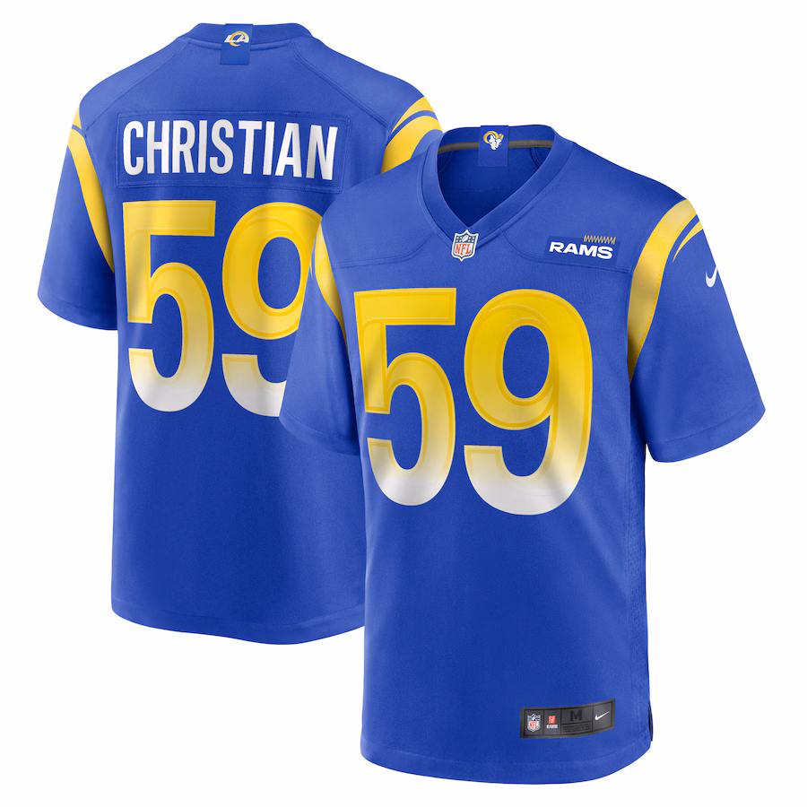 Men's Los Angeles Rams Geron Christian Nike Royal Team Game Jersey - Jersey