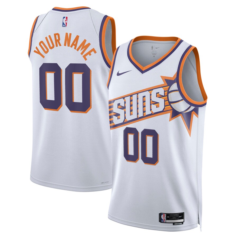 Unisex Phoenix Suns  Nike White Swingman Custom Jersey - Association Edition - Jersey