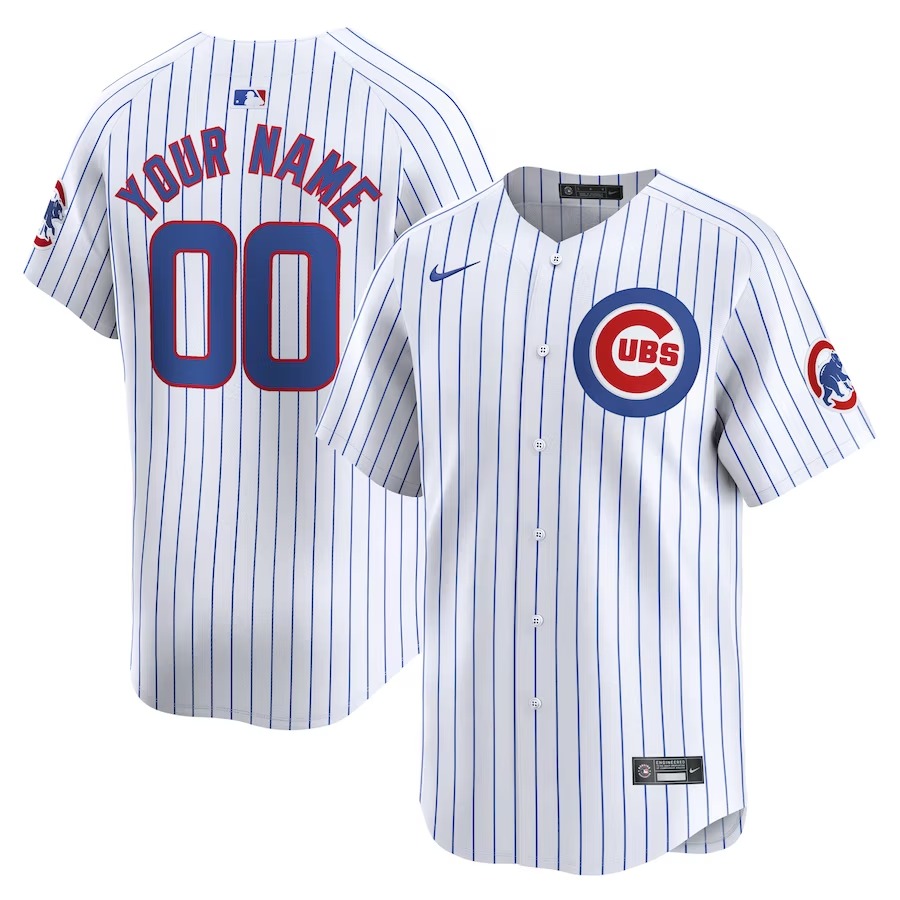 Youth Chicago Cubs Nike White Home Limited Custom Jersey - Jersey