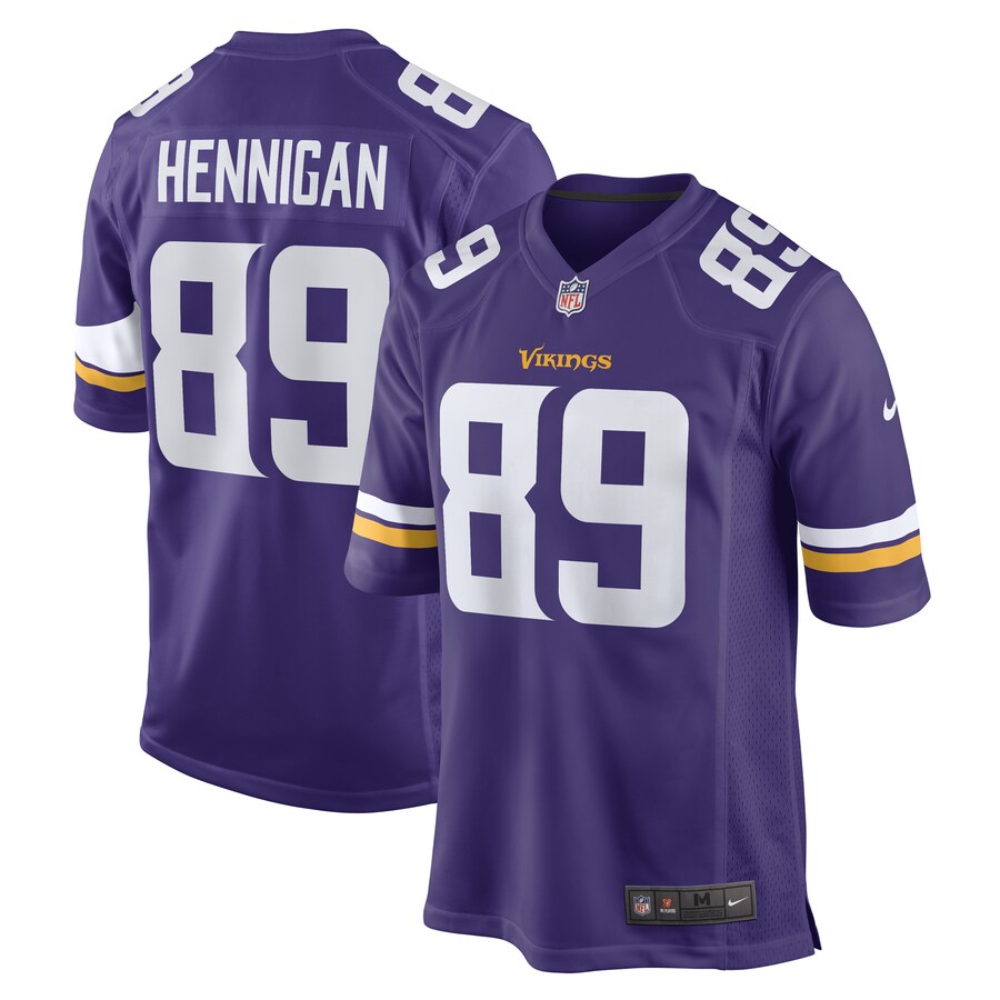 Men's Minnesota Vikings Thomas Hennigan Nike Purple Game Player Jersey - Jersey