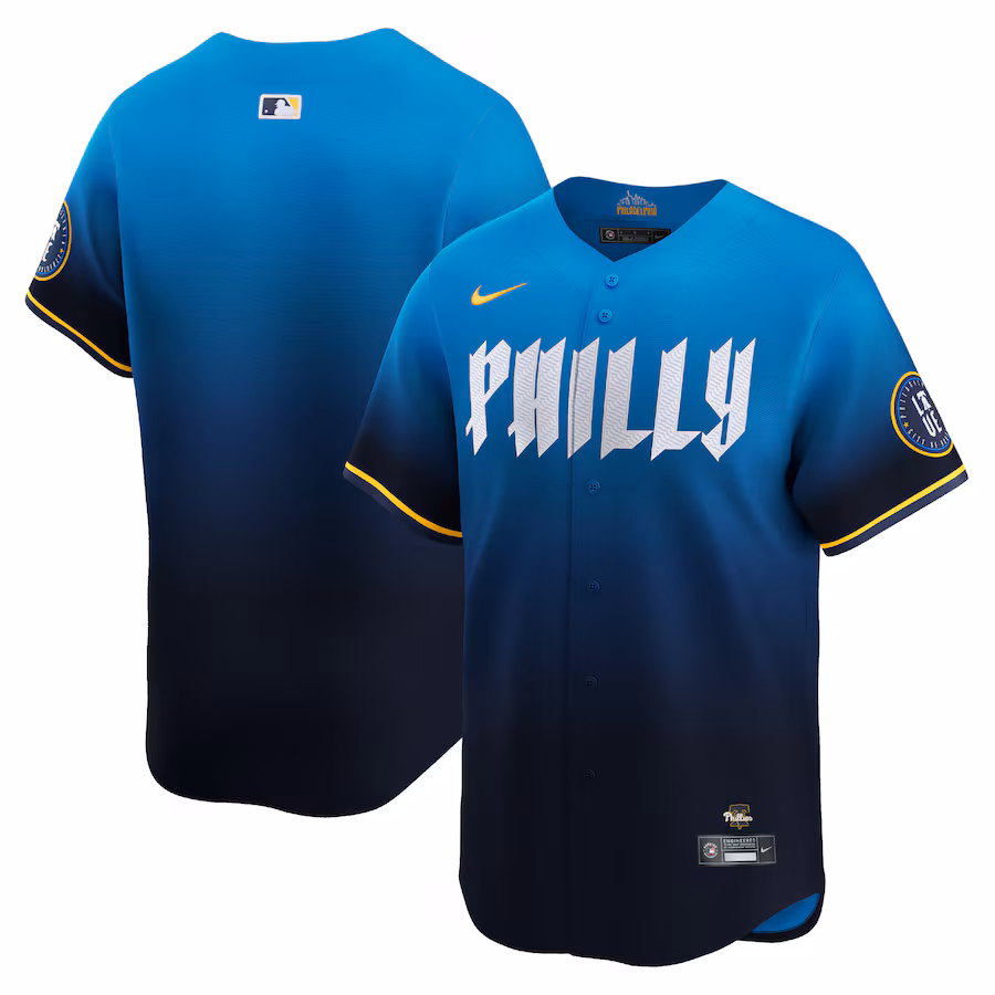 Men's Philadelphia Phillies  Nike Blue 2024 City Connect Limited Jersey - Jersey