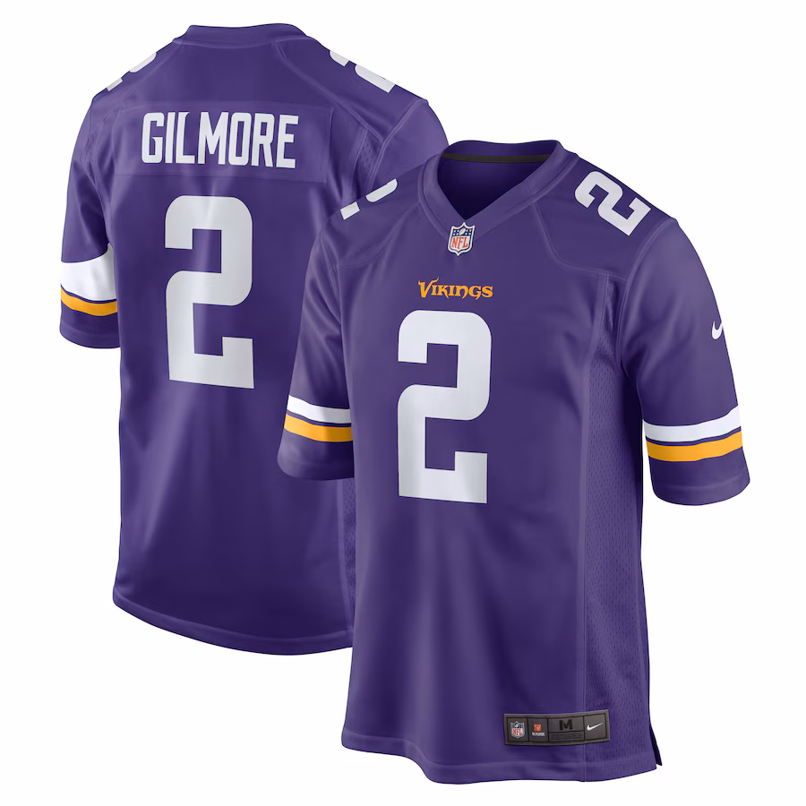 Men's Minnesota Vikings Stephon Gilmore Nike Purple Game Jersey - Jersey