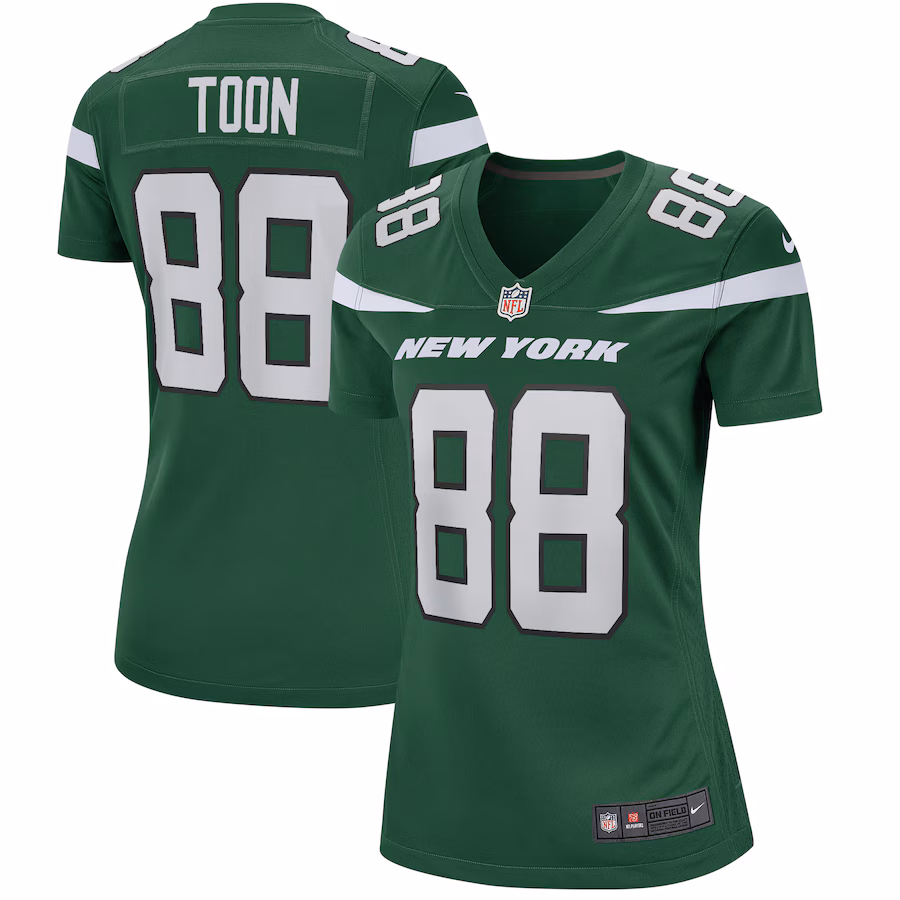 Women's New York Jets Al Toon Nike Gotham Green Game Retired Player Jersey - Jersey