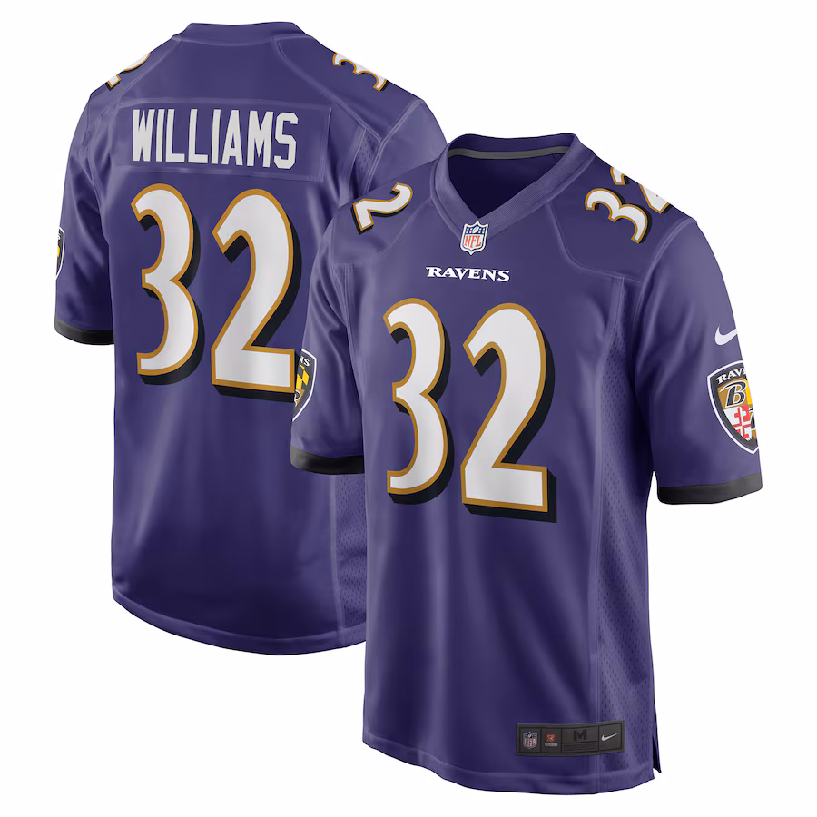 Men's Baltimore Ravens Marcus Williams Nike Purple Game Jersey - Jersey