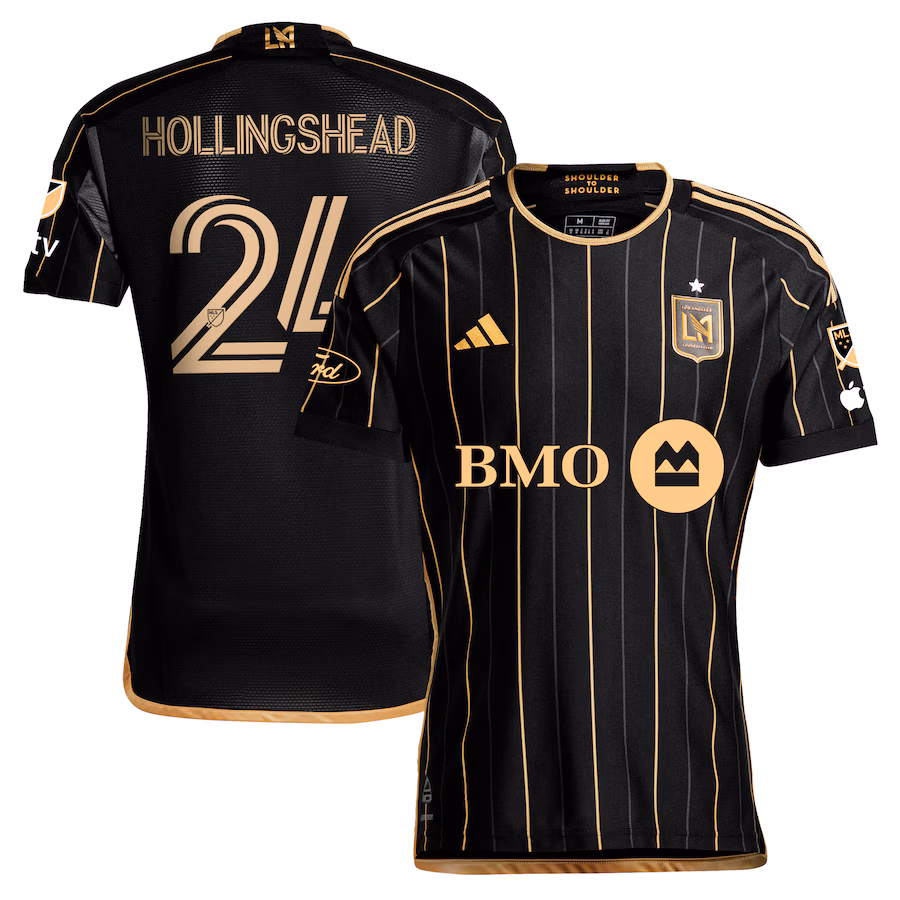 Men's LAFC Ryan Hollingshead adidas Black 2024 Primary Authentic Player Jersey - Jersey