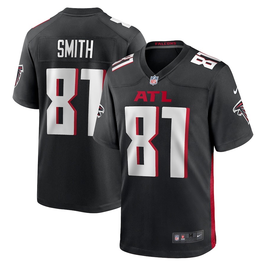 Men's Atlanta Falcons Jonnu Smith Nike Black Game Player Jersey - Jersey
