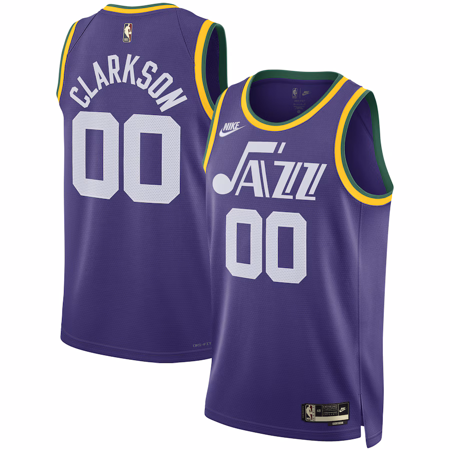 Unisex Utah Jazz Jordan Clarkson Nike Purple Swingman Replica Jersey - Classic Edition - Jersey