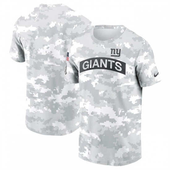 Men's New York Giants 2024 Arctic Camo Salute To Service Performance T-Shirt - Jersey