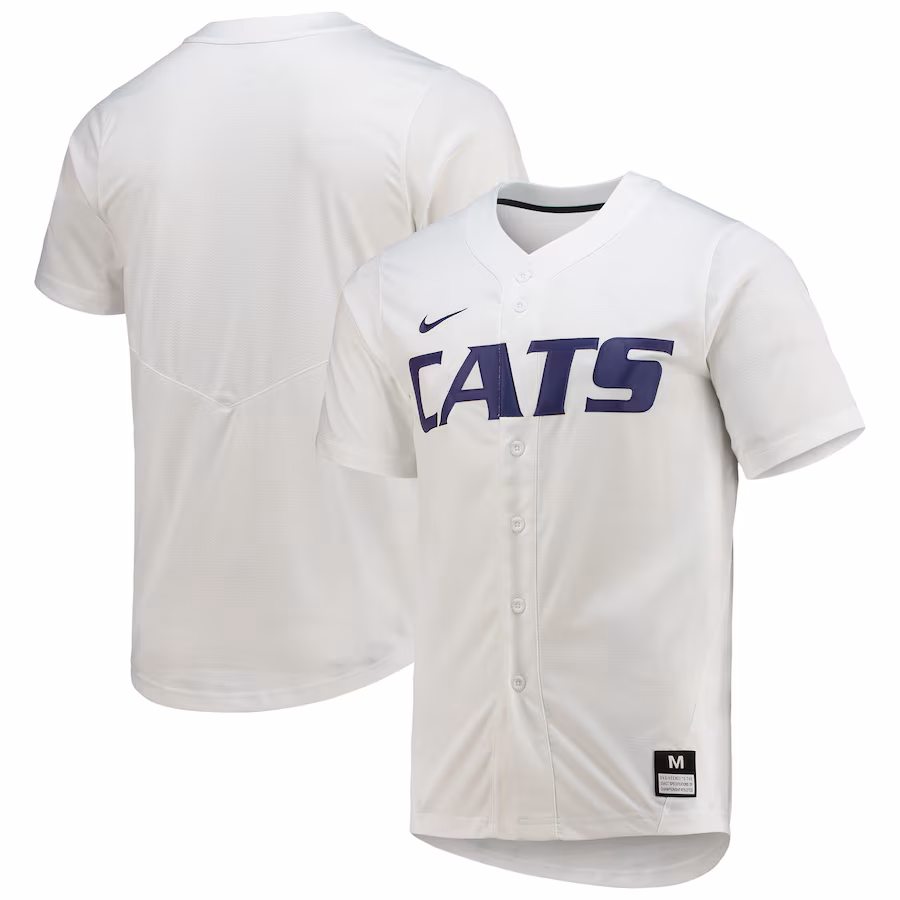 Men's Nike White Kansas State Wildcats Replica Baseball Jersey - Jersey