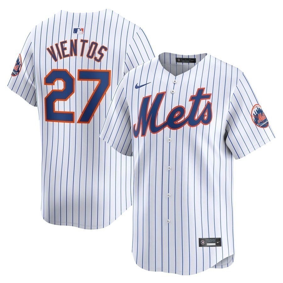 Men's New York Mets Mark Vientos Nike White Home Limited Player Jersey - Jersey