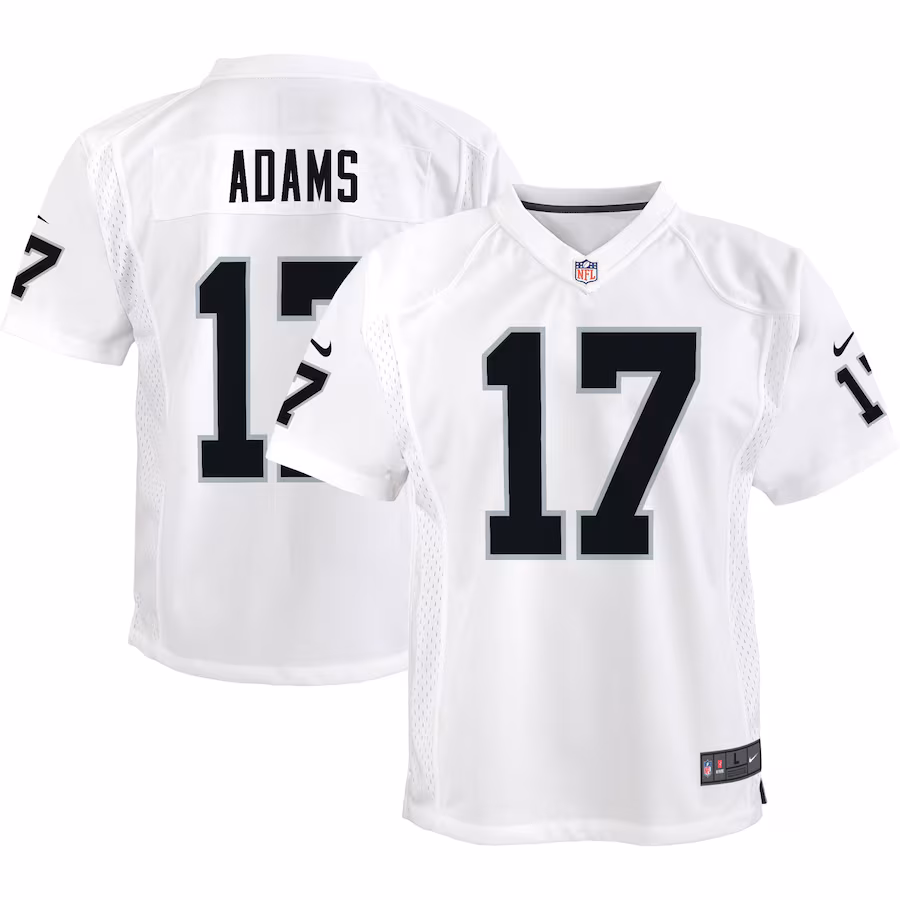 Youth Las Vegas Raiders Davante Adams Nike White Game Jersey - Jersey