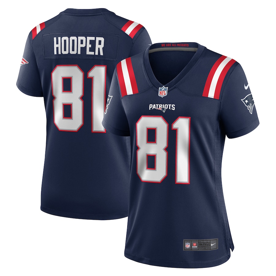 Women's New England Patriots Austin Hooper Nike Navy Game Jersey - Jersey