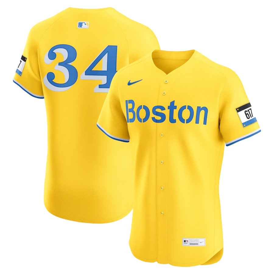 Men's Boston Red Sox David Ortiz Nike Gold City Connect Elite Jersey - Jersey