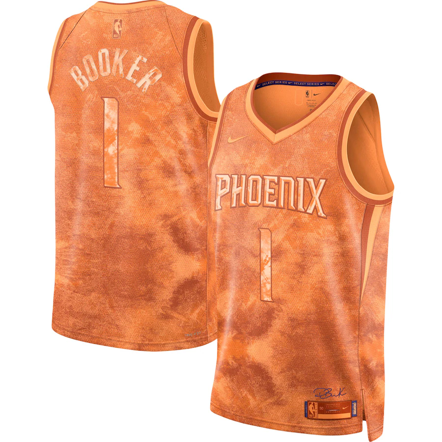 Unisex Phoenix Suns Devin Booker Nike Orange Select Series Swingman Jersey - Jersey
