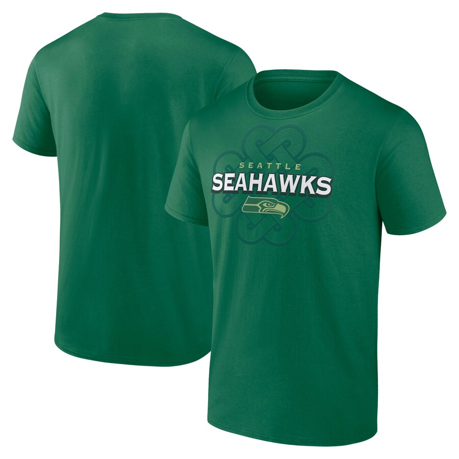 Men's Seattle Seahawks Fanatics Kelly Green Celtic Luck T-Shirt - Jersey