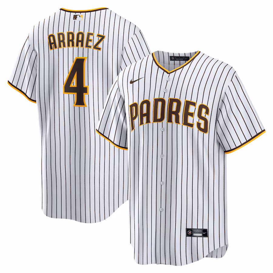 Men's San Diego Padres Luis Arraez Nike White Home Replica Jersey - Jersey