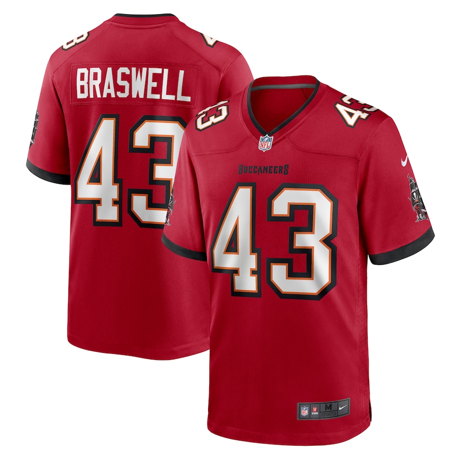 Men's Tampa Bay Buccaneers Chris Braswell Nike Red Game Jersey - Jersey