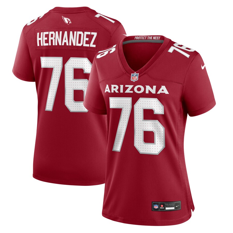 Women's Arizona Cardinals Will Hernandez Nike Cardinal Game Jersey - Jersey