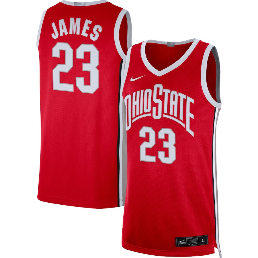 Men's Nike LeBron James Scarlet Ohio State Buckeyes Alumni Player Limited Basketball Jersey - Jersey