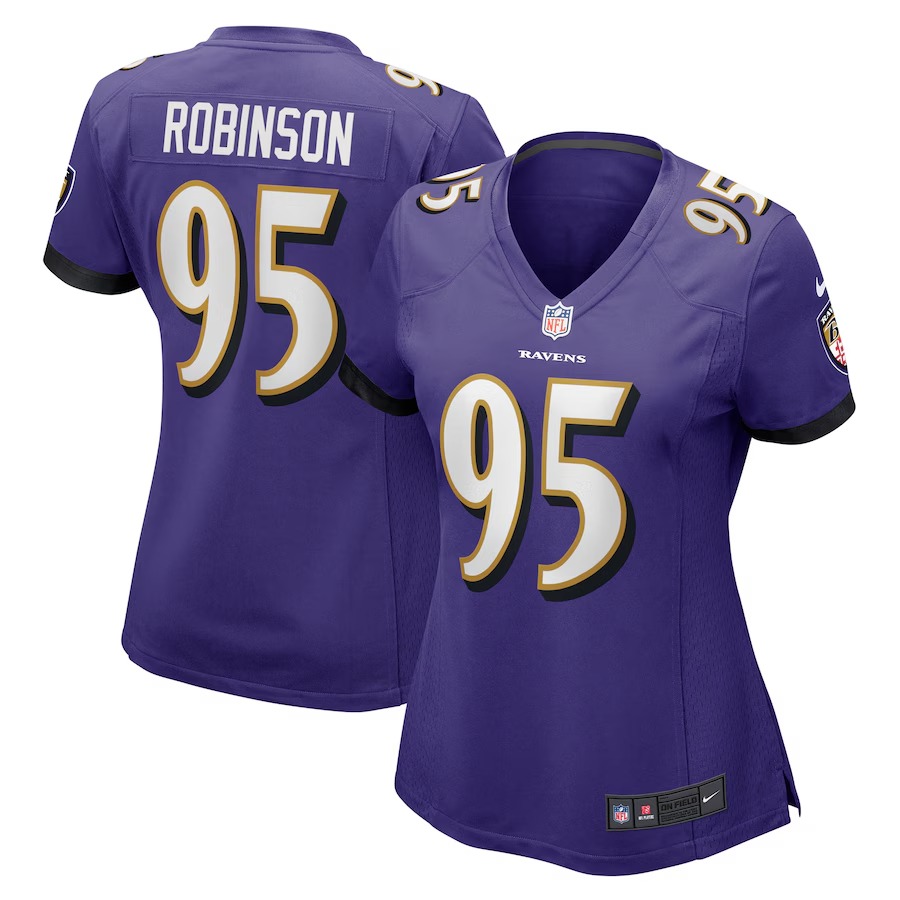 Women's Baltimore Ravens Tavius Robinson Nike Purple Game Jersey - Jersey
