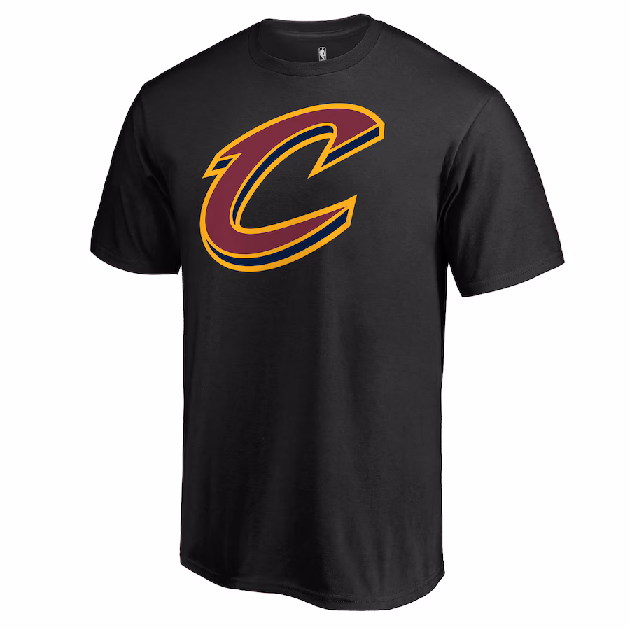 Men's Cleveland Cavaliers Black Secondary Logo T-Shirt - Jersey