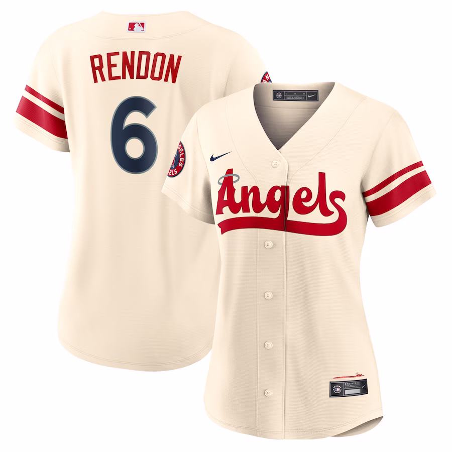 Women's Los Angeles Angels Anthony Rendon Nike Cream City Connect Replica Player Jersey - Jersey