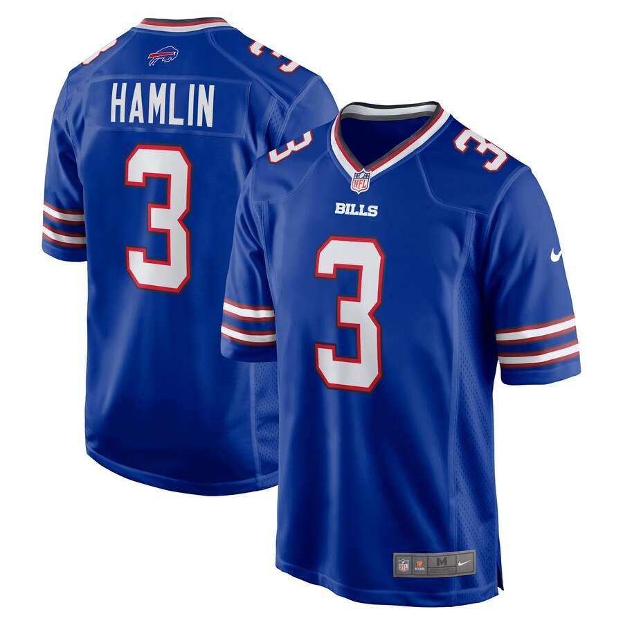 Men's Buffalo Bills Damar Hamlin Nike Royal Home Game Player Jersey - Jersey