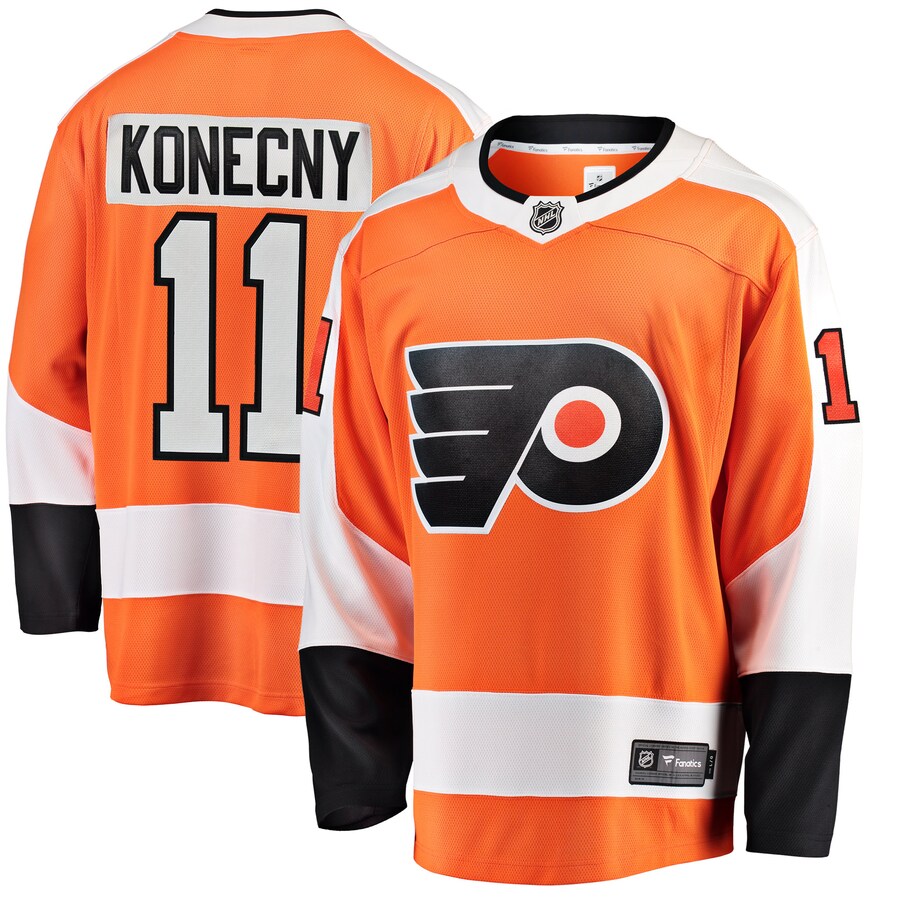 Men's Philadelphia Flyers Travis Konecny Fanatics Branded Orange Breakaway Player Jersey - Jersey