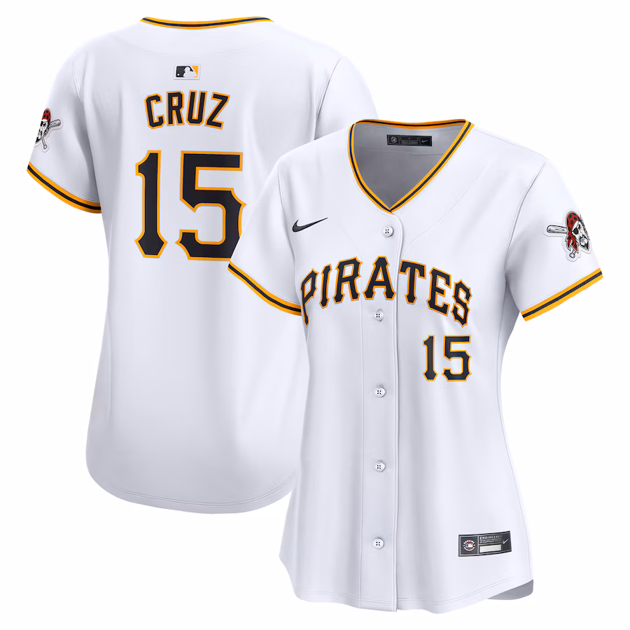 Women's Pittsburgh Pirates Oneil Cruz Nike White Home Limited Player Jersey - Jersey